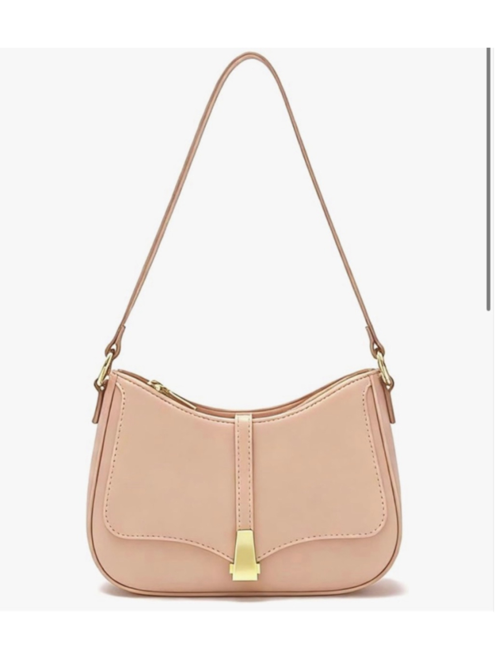 NEW Crescent Shoulder Bag Vintage Look Vegan Leather Clutch Purse